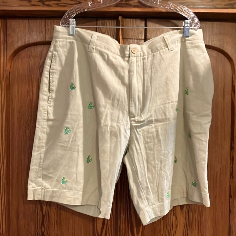 Barry Bricken khaki flip flop shirts 36